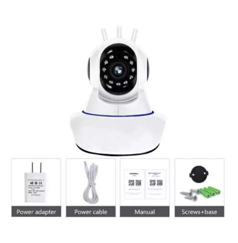 Cámara de Seguridad WiFi 360° HD con Visión Nocturna