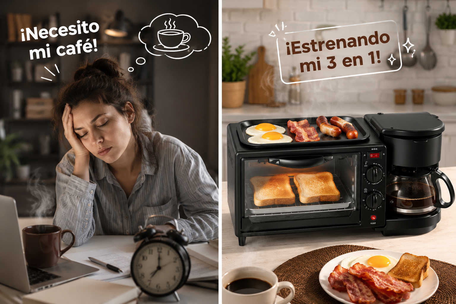 Máquina de Desayuno 3 en 1